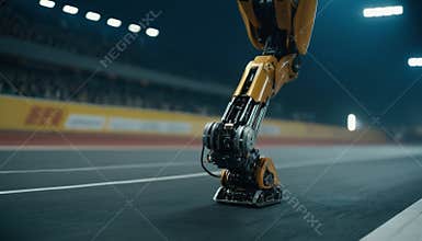 Robotic Sprinter at Start Line