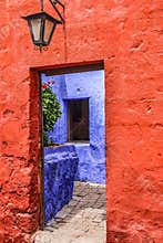 Santa Catalina Monastery in Arequipa Peru