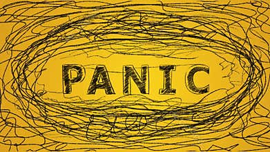 Panic. Animated illustration