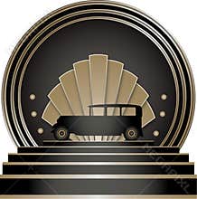 Art Deco Stye Badge