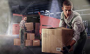 Movers in warehouse