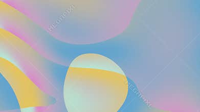Fashionable wavy light gradient. Looped stylish creative sweet children\'s liquid color background.