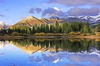 Molas lake and Needle mountains, Weminuche wilderness, Colorado