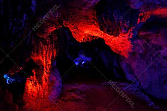 Inside of YuHua Cave, Fujian, China