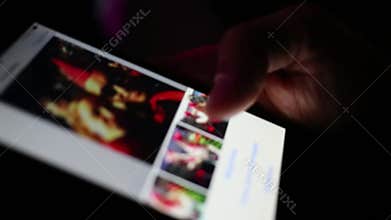 Sending, detail, media library, take picture or