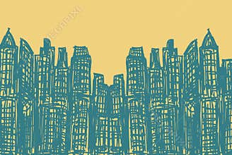 Modern Buildings Sketch