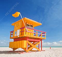 Miami Beach Florida, lifeguard house