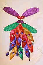 Brightly painted seeds
