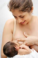 Baby breastfeeding
