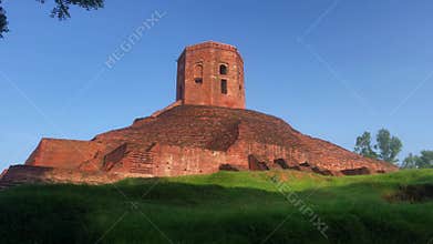 Chaukhandi Stupa sarnath. Buddhist monument. Buddhist monument sarnath varanasi. Buddhist pilgrimage sites. Chaukhandi Stupa