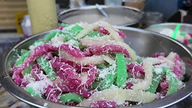 mashed tapioca cake or cassava cakes