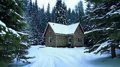 A cozy little house in the forest. A place to escape the city noise.