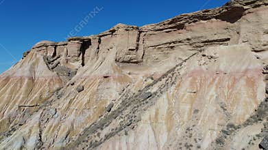 Aerial video reveals stunning desert beauty with cliffs and canyons