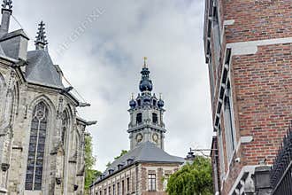 Belfry of Mons in Belgium.