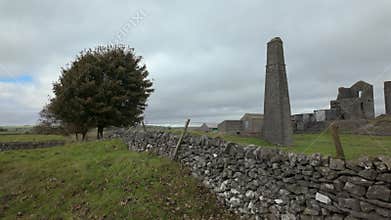 Destination scenics b-roll of Magpie Mine in the Derbyshire Peak District National Park