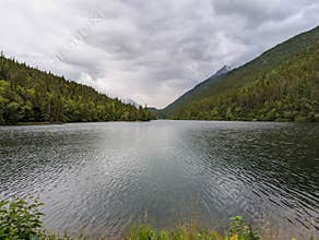 Natural scenery of the Lower Dewy lake