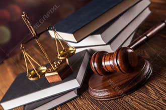 Law concept, scales