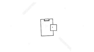 Clipboard with lines and checkmark on a completed task form checklist.