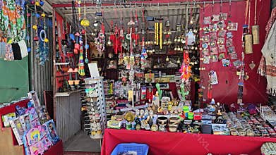 A Video of a Shop with an Array of Collectible Items in Dharamshala