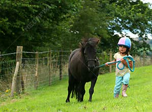 Little Girl Struggling