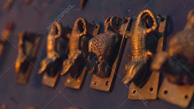 Bronze animal souvenirs in Bukhara