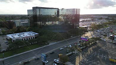Commercial Office Building Drone Footage