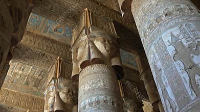 Ancient Egyptian temple in Dendera