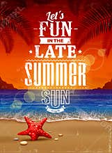 Summer retro poster