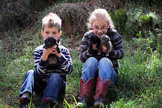 Kids Love Puppies