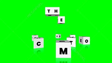 Animation of the Phrase 'Embrace the Journey' Formed with Letter Cubes