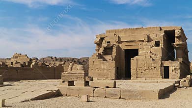 Dendera temple or Temple of Hathor. Egypt. Dendera, Denderah, is a small town in Egypt. Dendera Temple complex, one of