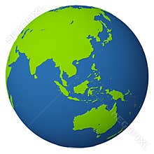 Globe / Asia and Australia