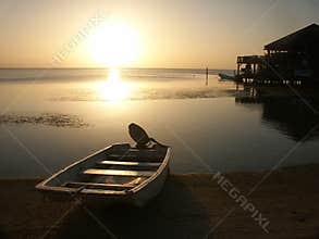 Sunset on Roatan Island