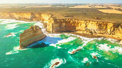 Scenic flight Twelve Apostles in Australia