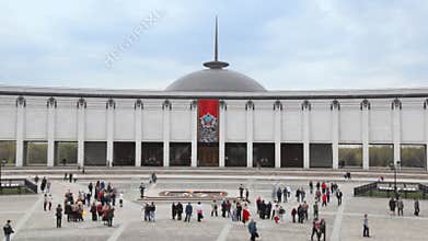 famous russian Poklonnaya Hill monument for the
