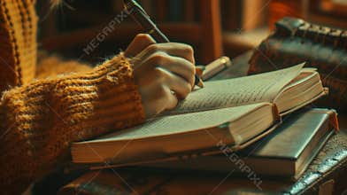 A person recording their thoughts and experiences in a journal highlighting the theutic benefits of writing down