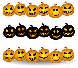 Jack O Lantern Pumpkin Borders