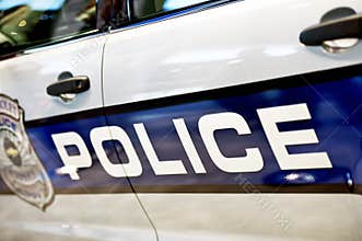 Police Car Closeup