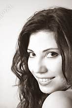 Beautiful woman smile