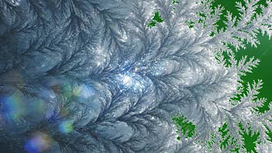 Auroral curtains undulating in hypnotic motion with abstract ice animation with dynamic effect - ad_ready green screen ice