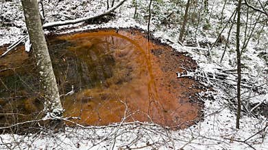 One of them has a mineral spring of iron-rich sulfur water