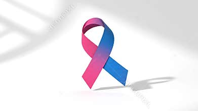 Symbolic Cancer Awareness Concept with Calm Aesthetic Motion