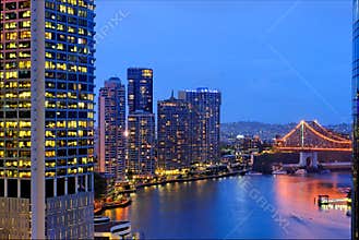Brisbane City Skyline