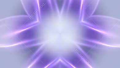 Abstract purple starburst kaleidoscope background with glowing lines and symmetry