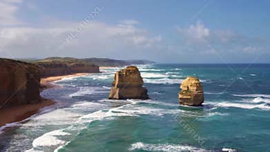 Twelve Apostles view in Australia