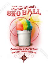 NOLA Collection New Orleans Snowball Background