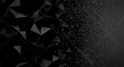 Dark Abstract Geometric Shapes Background for Modern Design