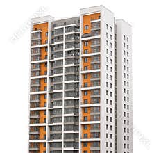 Modern building isolated