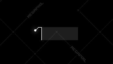 Animated Callout Elements in white and black Background