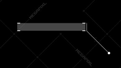 Glitch Dynamic Callout HUD Animation For Sci-Fi Projects. Alpha